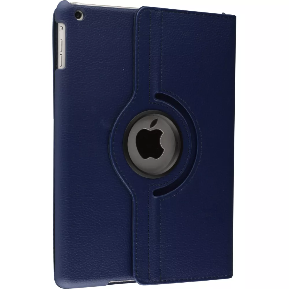 Etui cuir iPad 9.7" (6e gén/2018, 5e gén/2017) iPad Air / Air 2 - Premium Flip 360 - Bleu foncé