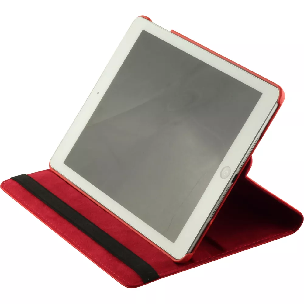 Etui cuir iPad 9.7" (6e gén/2018, 5e gén/2017) / iPad Air / Air 2 - Premium Flip 360 - Rouge