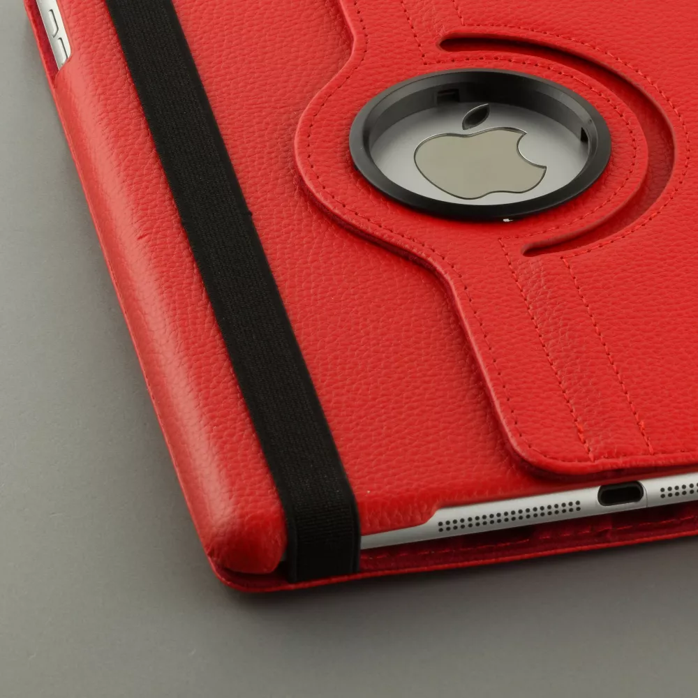 Etui cuir iPad 9.7" (6e gén/2018, 5e gén/2017) / iPad Air / Air 2 - Premium Flip 360 - Rouge