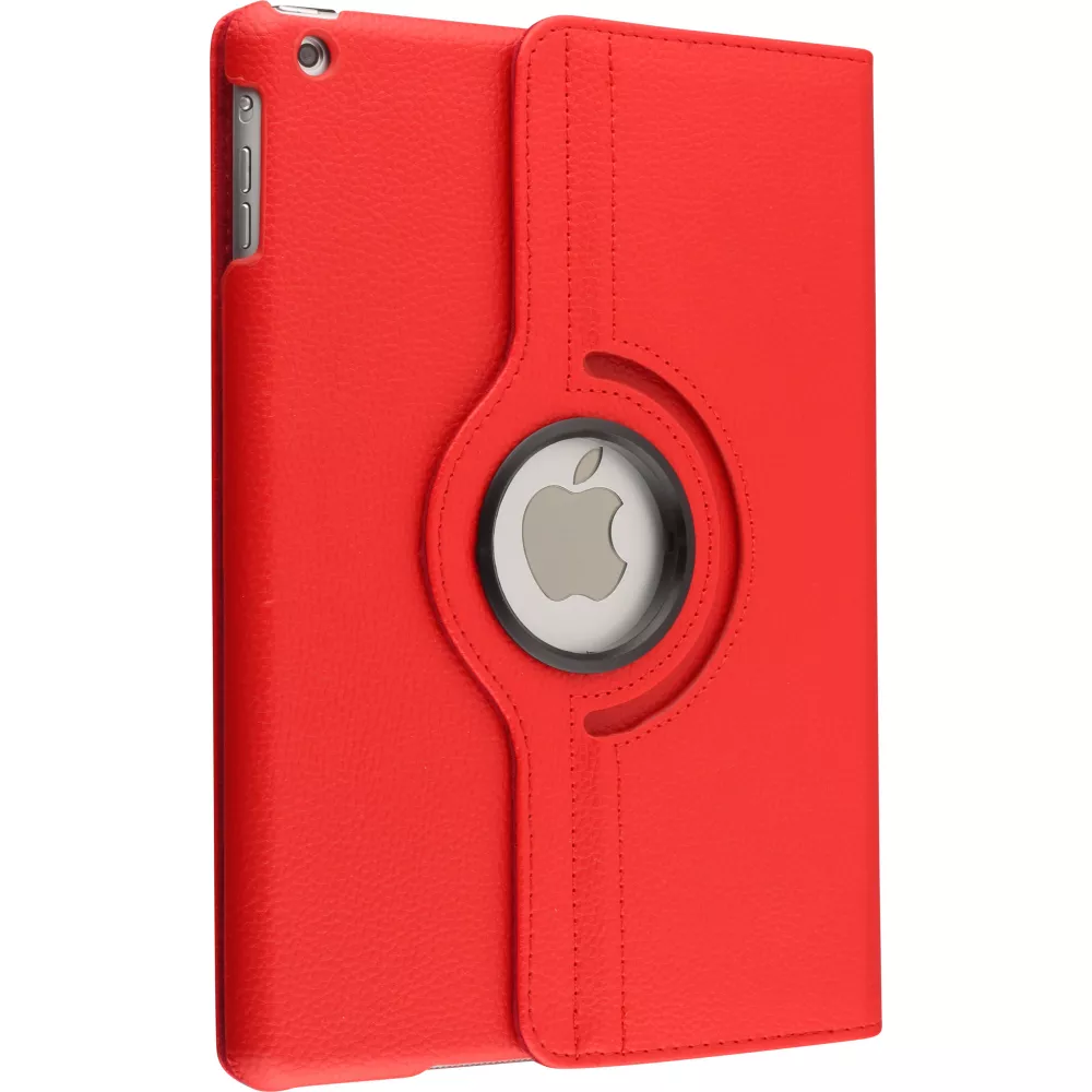 Etui cuir iPad 9.7" (6e gén/2018, 5e gén/2017) / iPad Air / Air 2 - Premium Flip 360 - Rouge