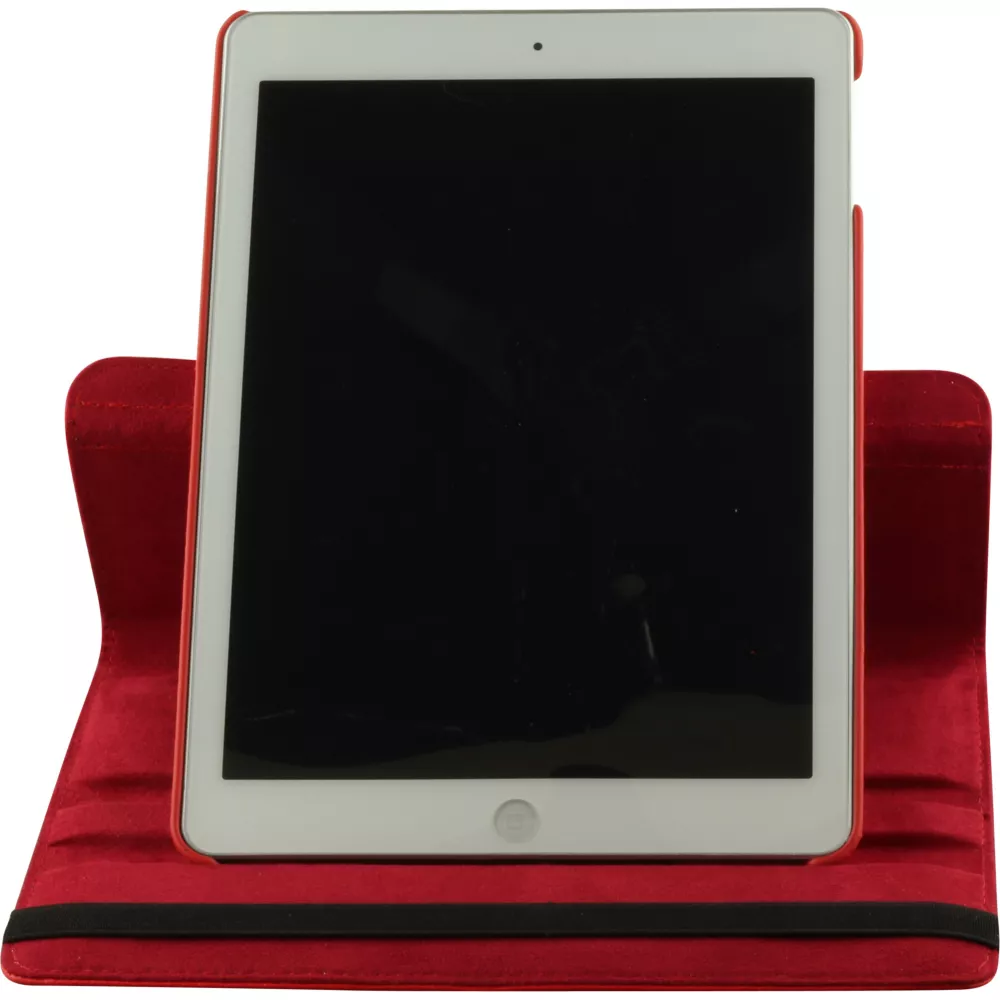 Etui cuir iPad 9.7" (6e gén/2018, 5e gén/2017) / iPad Air / Air 2 - Premium Flip 360 - Rouge