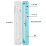 Étui de protection Boîte de rangement Apple Pencil 1 & 2 liquid silicone intérieur blanc