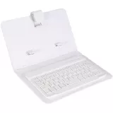Étui universel pour smartphone avec clavier Bluetooth amovible - Blanc