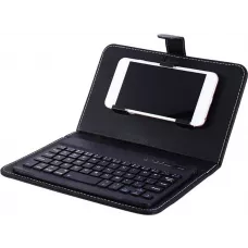 Étui universel pour smartphone avec clavier Bluetooth amovible - Noir