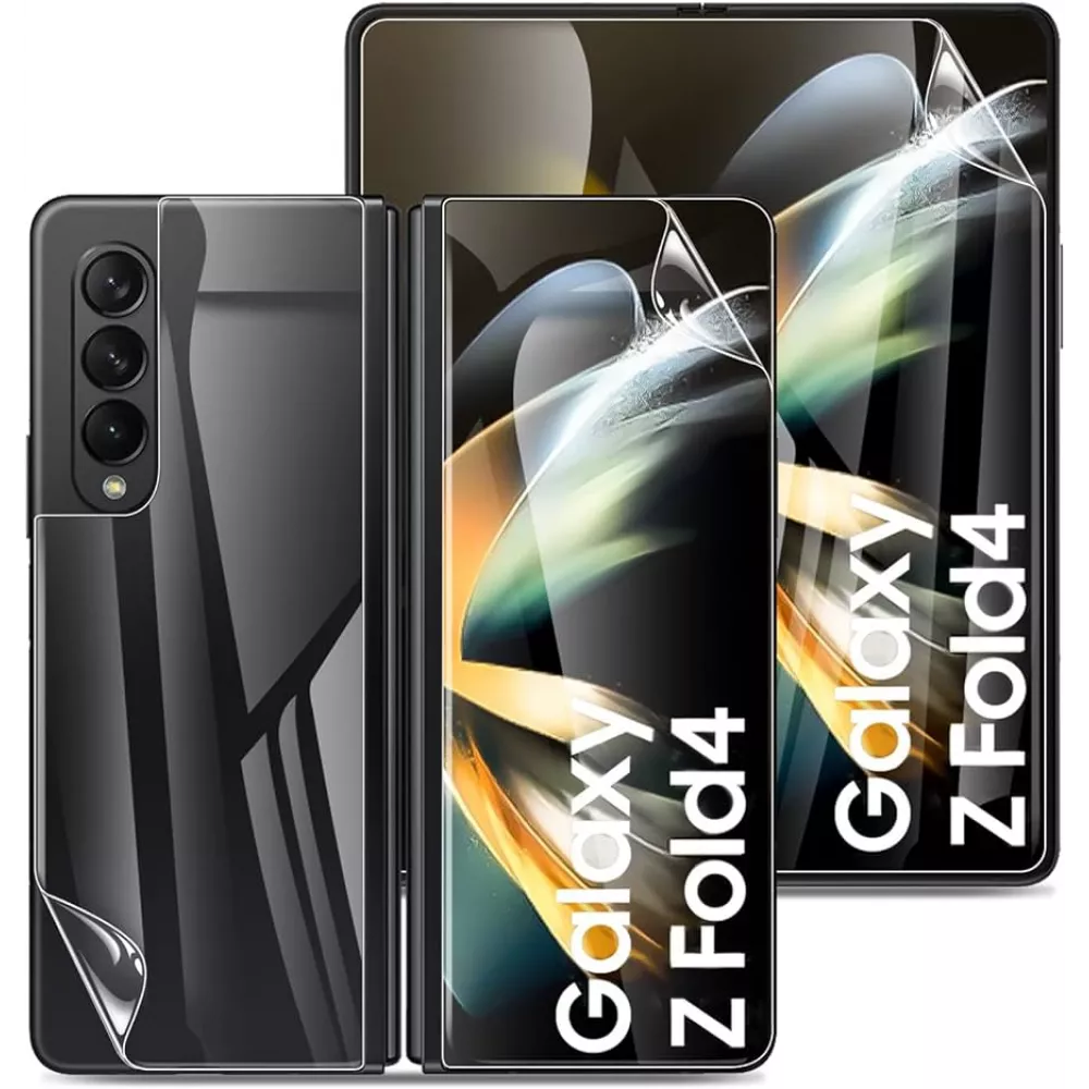 Samsung Galaxy Z Fold4 Schutzfolie - Flexibler Bildschirmschutz aus Hydrogel TPU (Innenseite + Aussenseite)