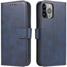 Galaxy S25 Case H&uuml;lle - Magnetischer Klapp-Lederh&uuml;lle - Dunkelblau