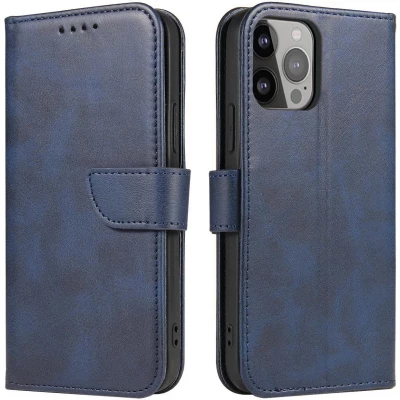 Fourre Samsung Galaxy S25 - Flip cuir avec rabat magn&eacute;tique - Bleu fonc&eacute;