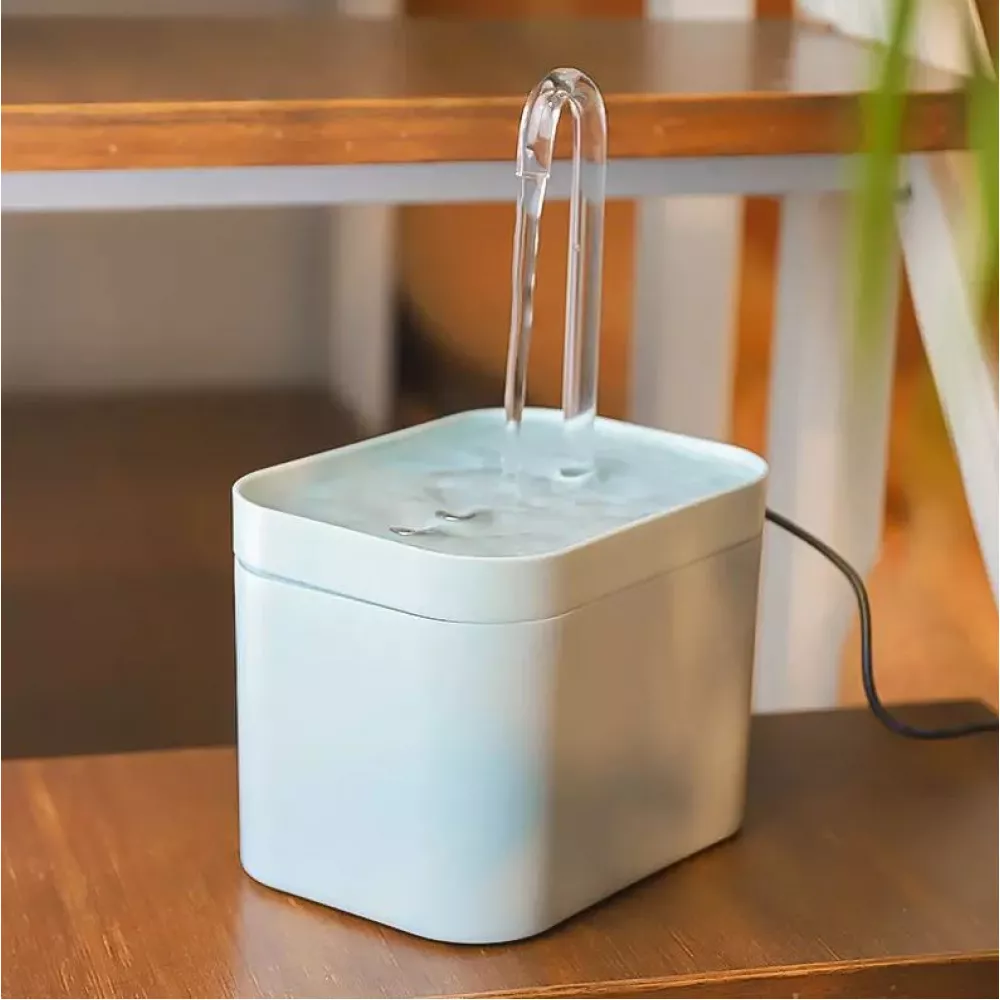 Elektrischer Wasserspender für Katzen/Hunde Wasserbrunnen 1.5L water dispenser - Rosa