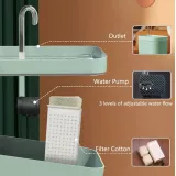 Elektrischer Wasserspender für Katzen/Hunde Wasserbrunnen 1.5L water dispenser - Rosa