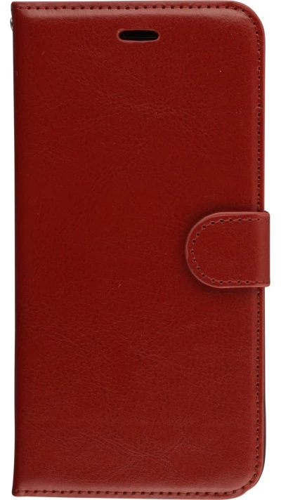 Hülle iPhone 6 Plus / 6s Plus - Premium Flip Leder Tasche - Braun