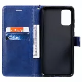 Fourre Samsung Galaxy A52 - Premium Flip cuir lisse porte-cartes - Bleu foncé