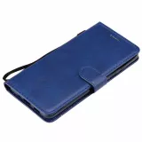 Fourre Samsung Galaxy A52 - Premium Flip cuir lisse porte-cartes - Bleu foncé