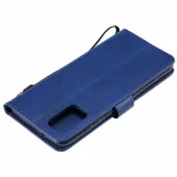 Fourre Samsung Galaxy A52 - Premium Flip cuir lisse porte-cartes - Bleu foncé