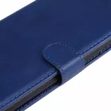 Fourre Samsung Galaxy A52 - Premium Flip cuir lisse porte-cartes - Bleu foncé
