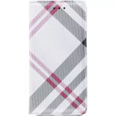 Fourre Samsung Galaxy S10 - Flip Lines - Blanc
