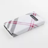 Fourre Samsung Galaxy S10 - Flip Lines - Blanc