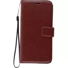 Fourre Samsung Galaxy A52 - Premium Flip cuir lisse porte-cartes - Brun