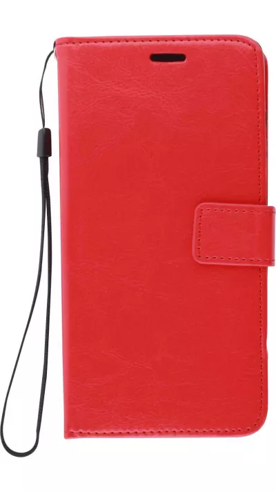 Fourre Samsung Galaxy A54 5G - Premium Flip cuir lisse porte-cartes - Rouge