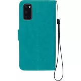 Hülle Samsung Galaxy S20+ - Premium Flip Leder Tasche - Türkis