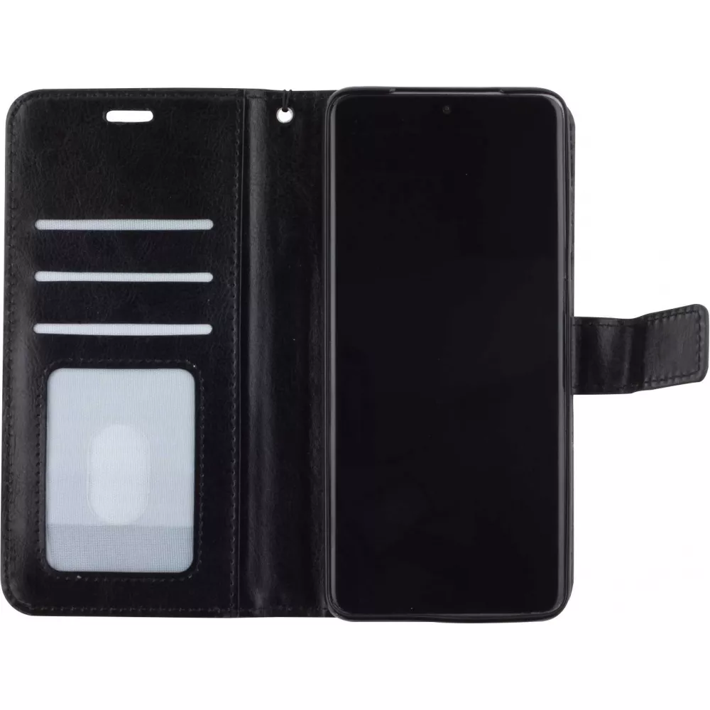 Fourre Samsung Galaxy S20 Ultra - Premium Flip cuir lisse porte-cartes - Noir