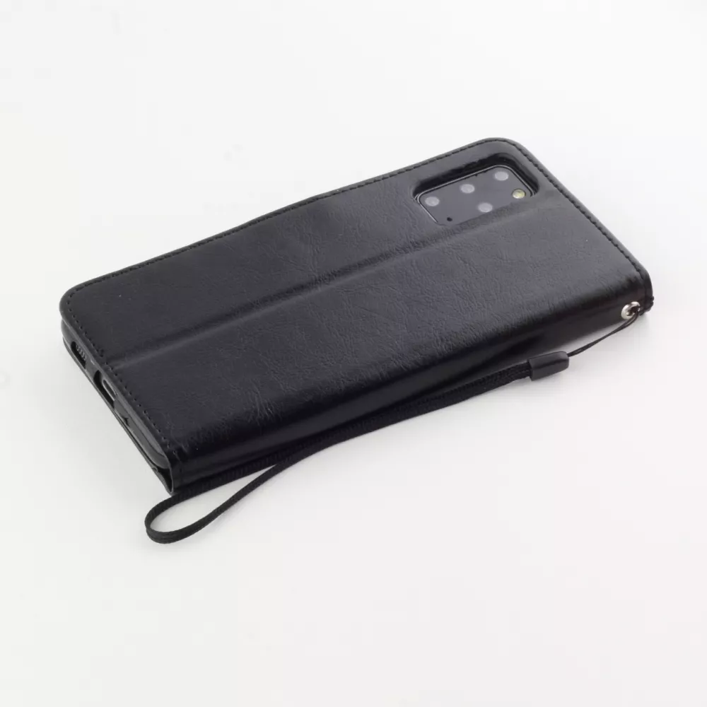 Fourre Samsung Galaxy S20 Ultra - Premium Flip cuir lisse porte-cartes - Noir