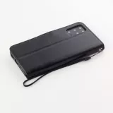 Fourre Samsung Galaxy S20 Ultra - Premium Flip cuir lisse porte-cartes - Noir