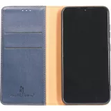 Fourre Samsung Galaxy S23 Ultra - Flip Shierre Shann cuir véritable - Bleu