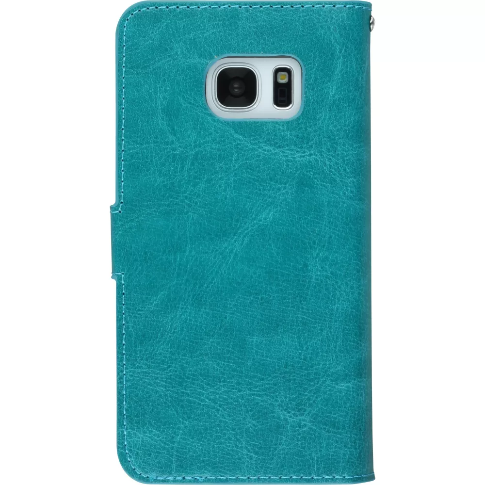 Fourre Samsung Galaxy S7 - Premium Flip - Turquoise