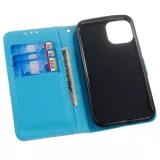 Hülle iPhone 11 - Flip 3D goldene Schmetterlinge