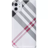 Fourre iPhone 12 / 12 Pro - Flip Lines - Blanc