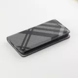 Fourre iPhone 12 / 12 Pro - Flip Lines - Gris