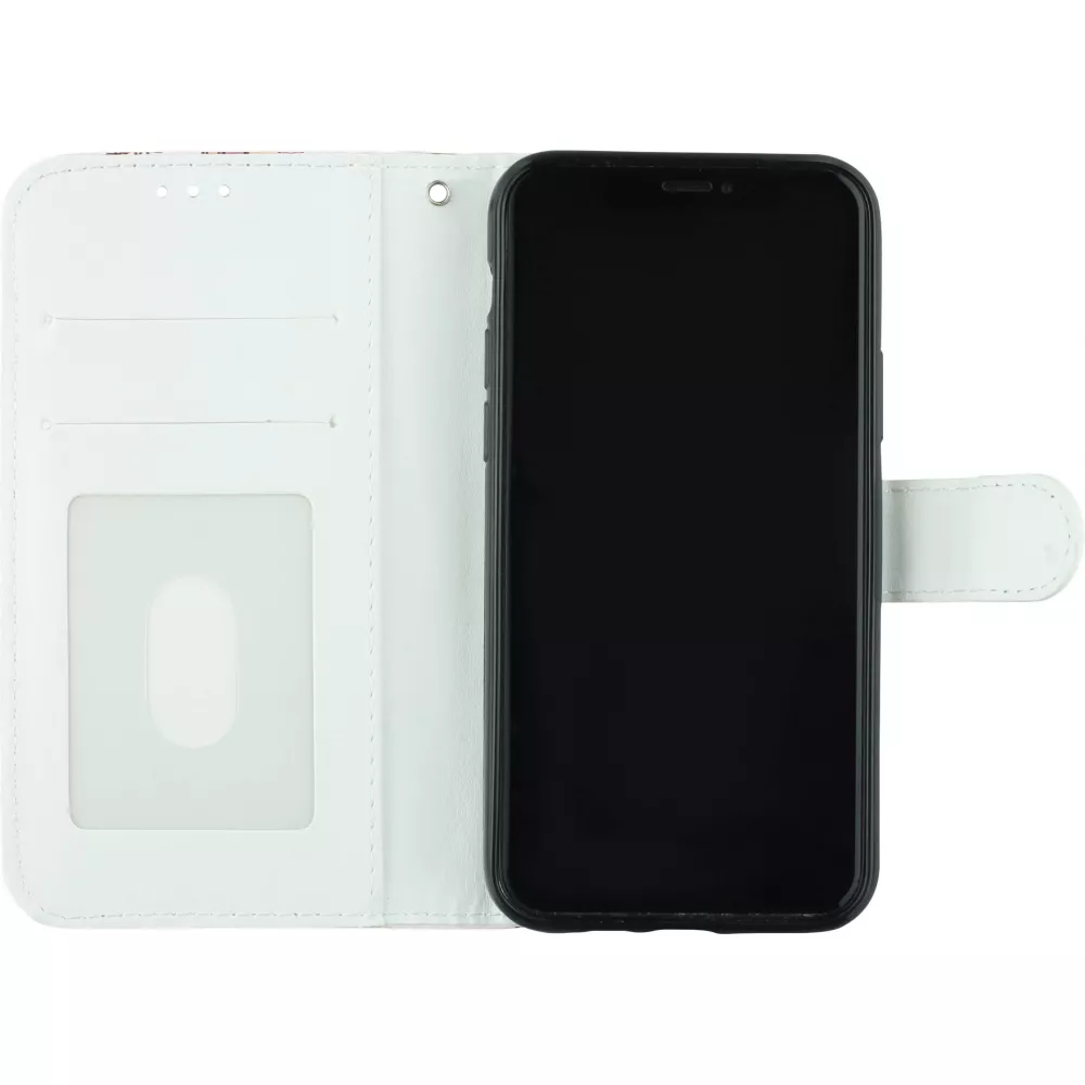 Fourre iPhone 11 - Flip Oriental Hibou