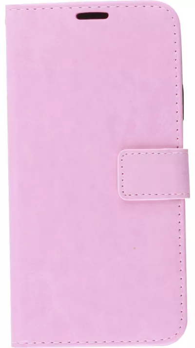 Fourre iPhone 11 - Premium Flip cuir lisse porte-cartes - Rose clair