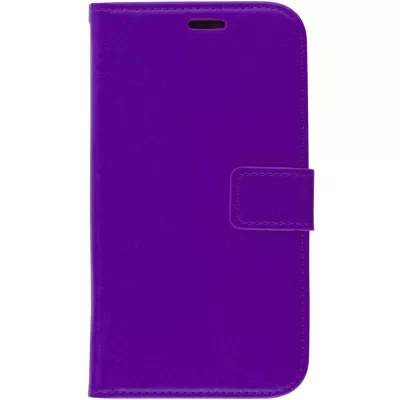 Fourre iPhone 11 - Premium Flip cuir lisse porte-cartes - Violet