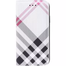 Hülle iPhone 13 mini - Flip Lines - Weiss