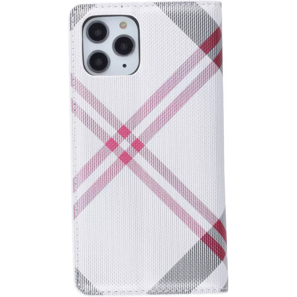 Hülle iPhone 13 mini - Flip Lines - Weiss