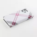Hülle iPhone 13 mini - Flip Lines - Weiss