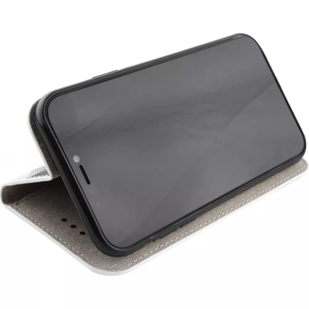 Hülle iPhone 13 mini - Flip Lines - Weiss