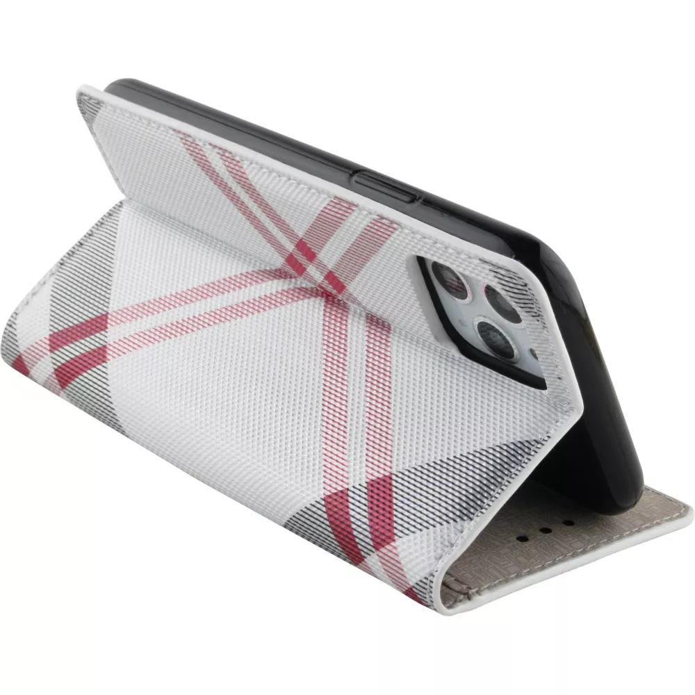 Hülle iPhone 13 mini - Flip Lines - Weiss
