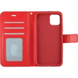 Hülle iPhone 15 Pro - Premium Flip Leder Tasche - Rot