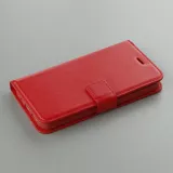 Hülle iPhone 15 Pro - Premium Flip Leder Tasche - Rot