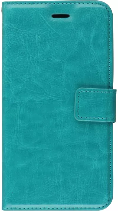 Hülle iPhone 11 Pro - Premium Flip Leder Tasche - Türkis