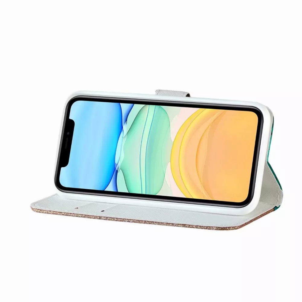 Fourre iPhone 11 Pro Max - Flip Croco Strass  - Rose