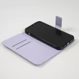 Fourre iPhone 12 / 12 Pro - Premium Flip Wallet caoutchouc motif oriental avec fermeture aimantée - Violet clair