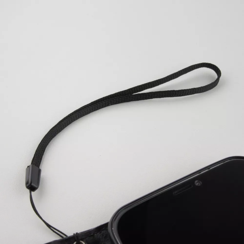 Fourre iPhone 12 / 12 Pro - Premium Flip cuir lisse porte-cartes - Noir