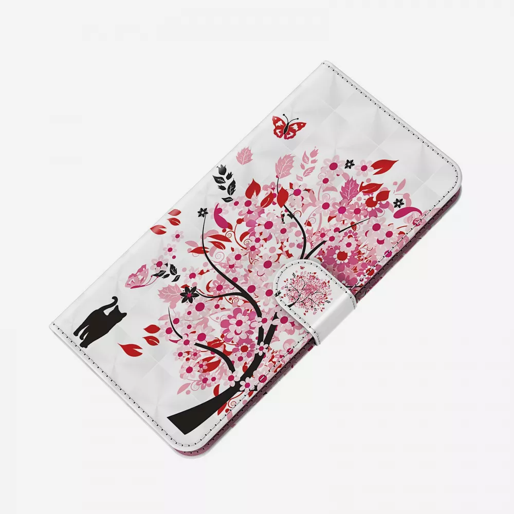 Fourre iPhone XR - 3D Flip arbre en fleur