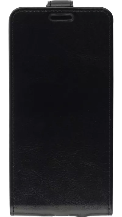 Fourre iPhone 12 / 12 Pro - Vertical Flip - Noir