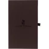 Fourre iPhone 15 - Flip Fierre Shann cuir véritable - Rouge