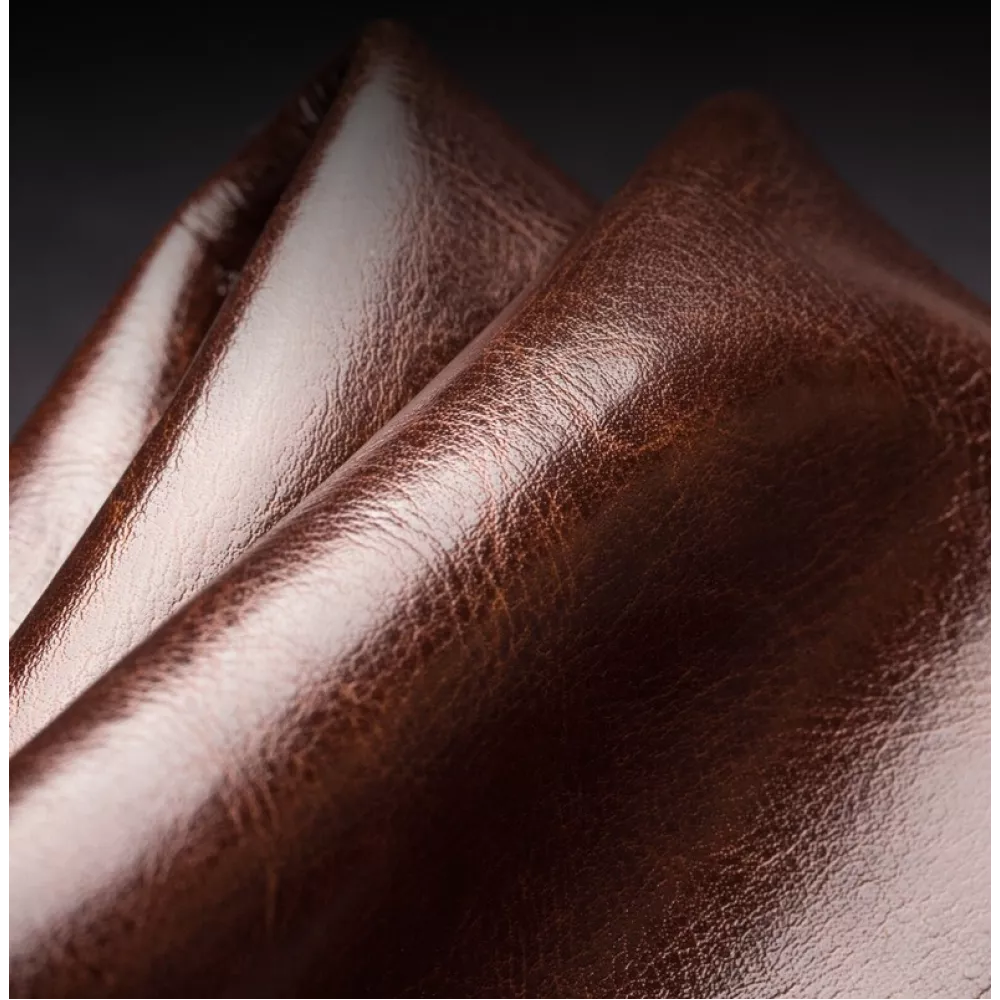 Fourre iPhone 11 - Flip Qialino cuir véritable - Brun