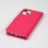 Samsung Galaxy S24 Case Hülle - Premium Flip Leder Tasche - Dunkelrosa